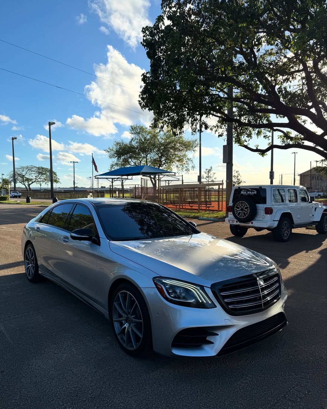 Mercedes window tinting service by Moe Wraps