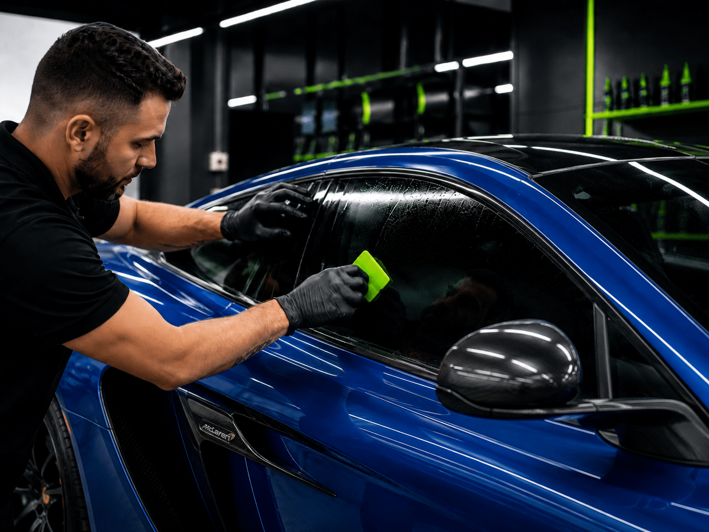 Window tinting installation by Moe Wraps in Deerfield Beach Florida