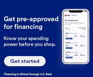 Get pre-approved for financing through U.S. Bank Avvance