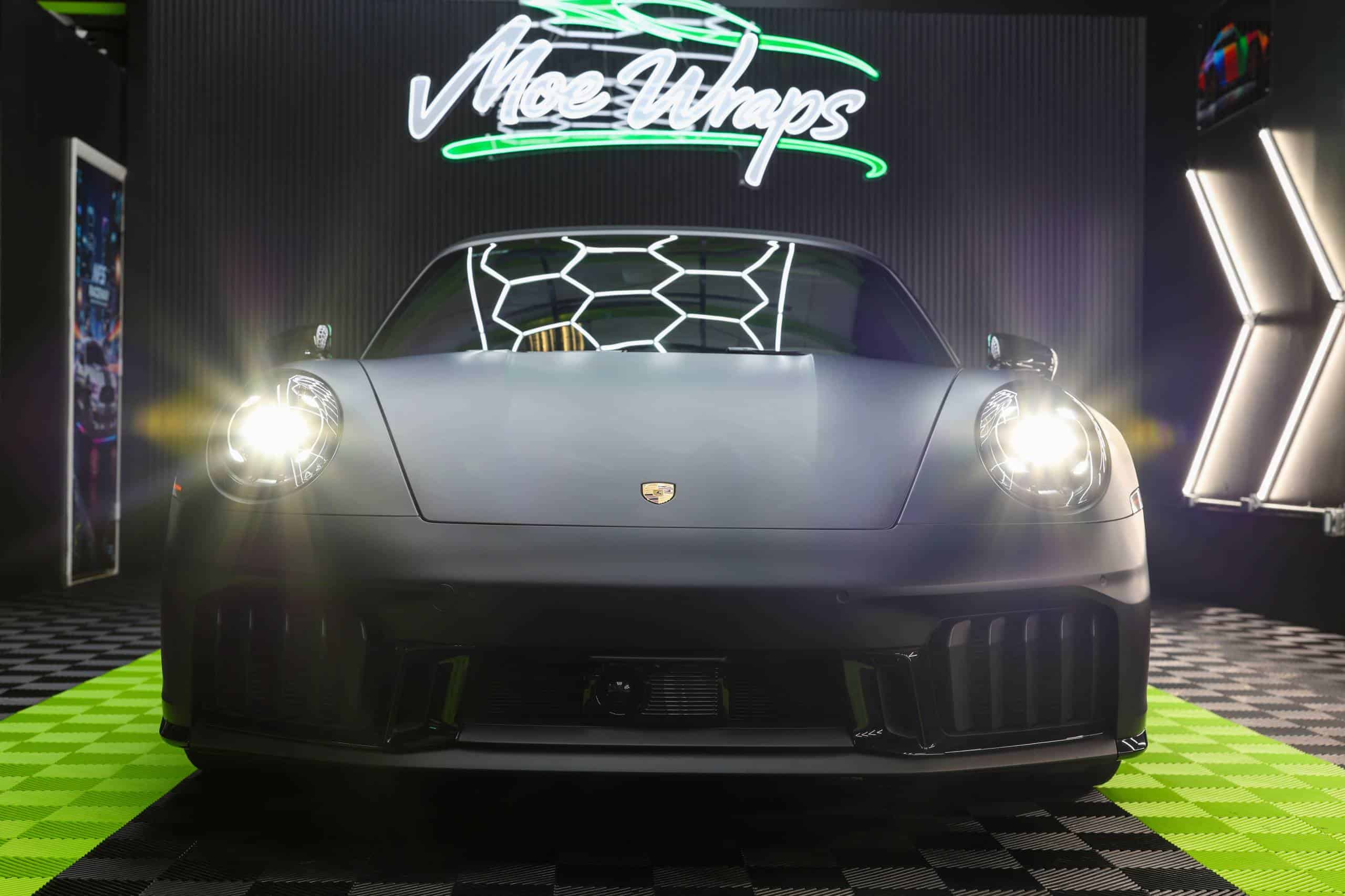Featured Porsche car wrap project photo by Moe Wraps