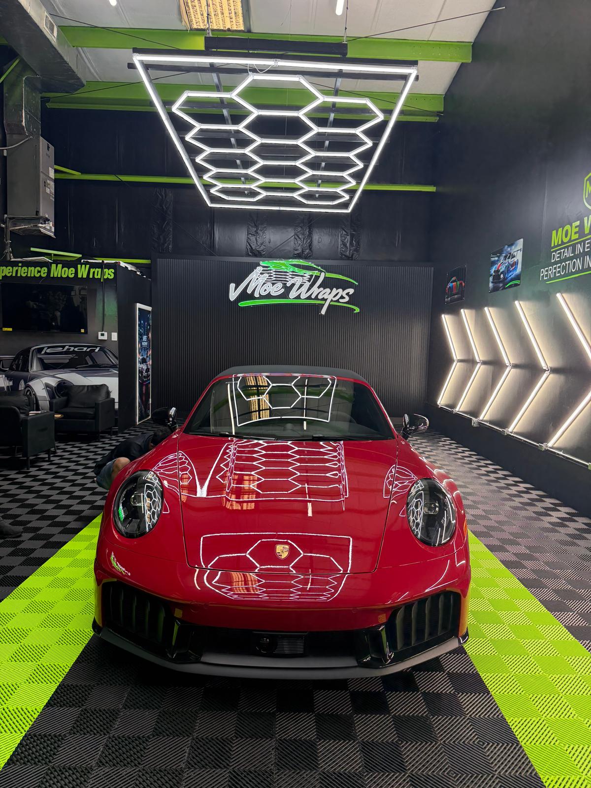 Porsche car wrap project photo 9 by Moe Wraps