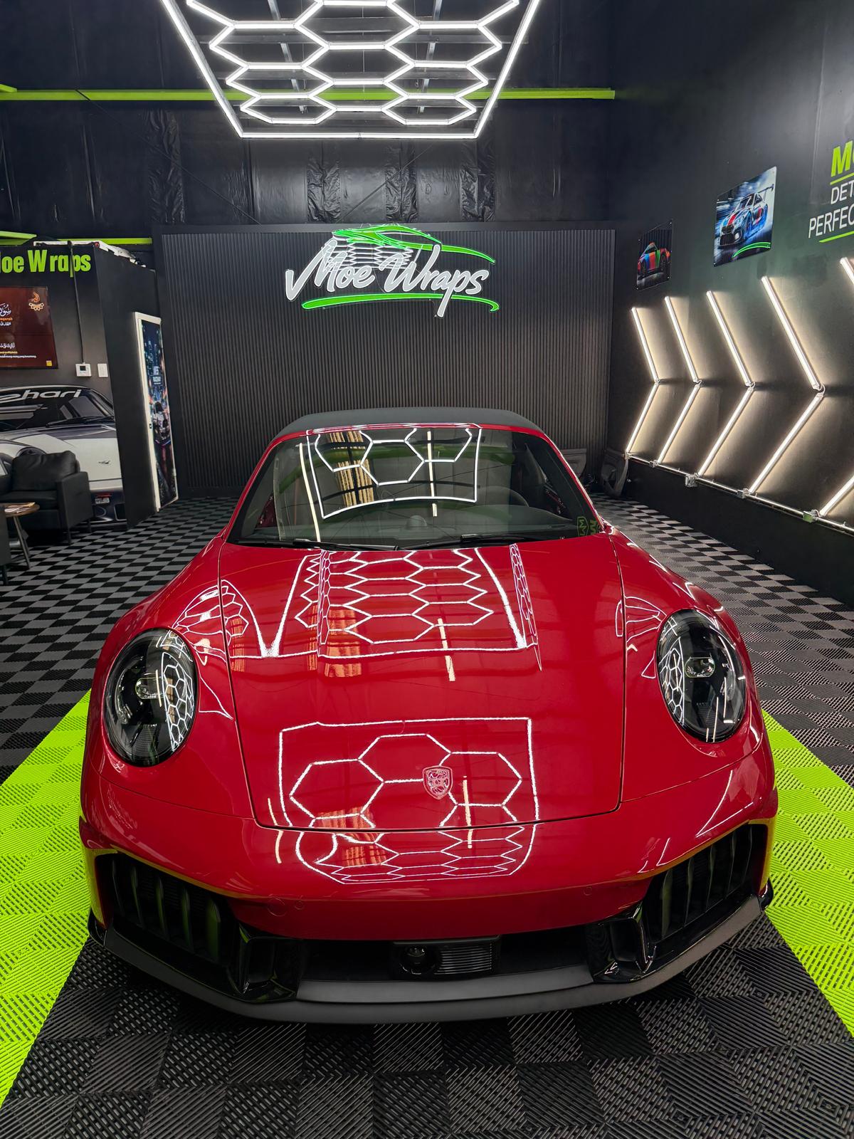 Porsche vehicle wrap detail photo by Moe Wraps