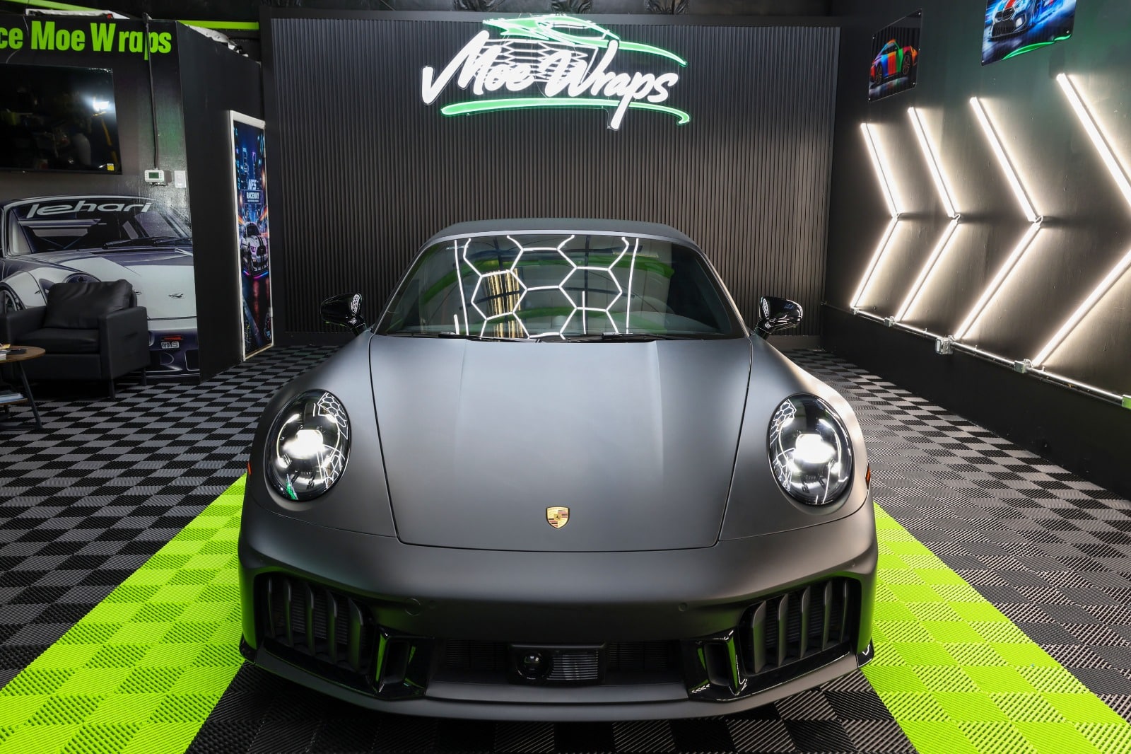 Porsche car wrap project by Moe Wraps in South Florida